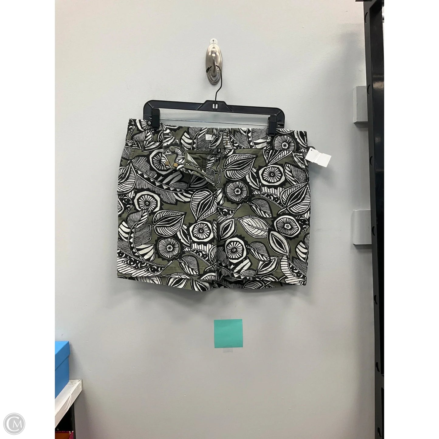 Shorts By Loft In Cream & Green, Size: 8