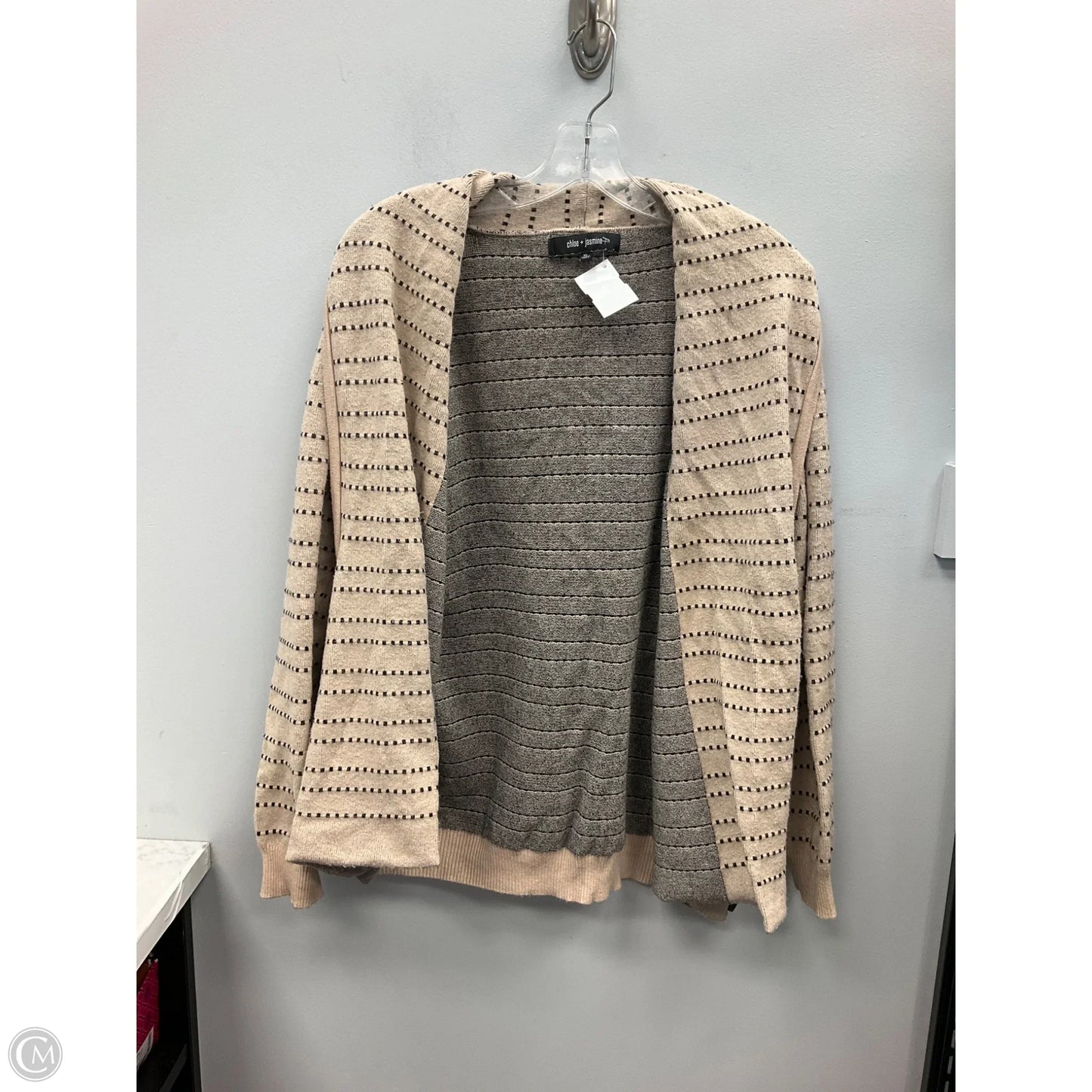 Cardigan By Cmc In Black & Cream, Size: Xl
