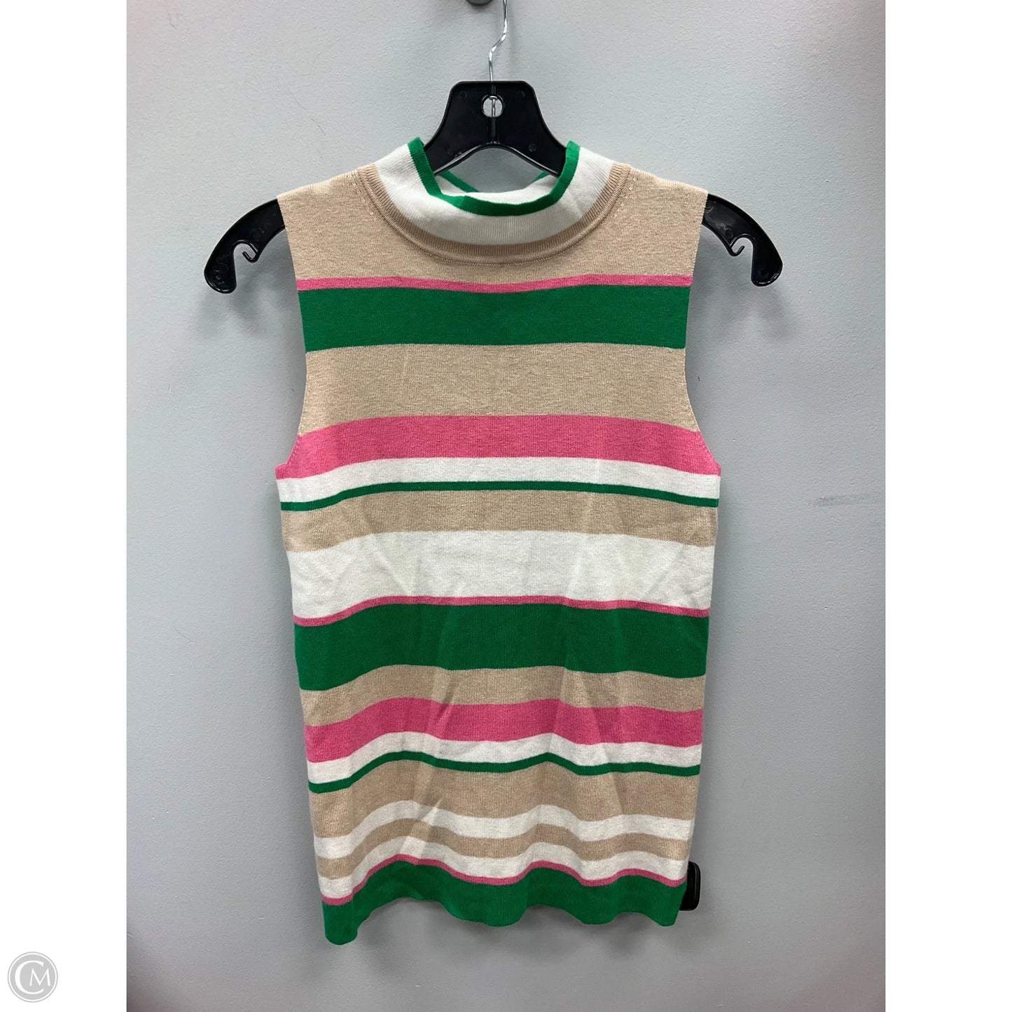 Top Sleeveless By Ann Taylor In Striped Pattern, Size: S
