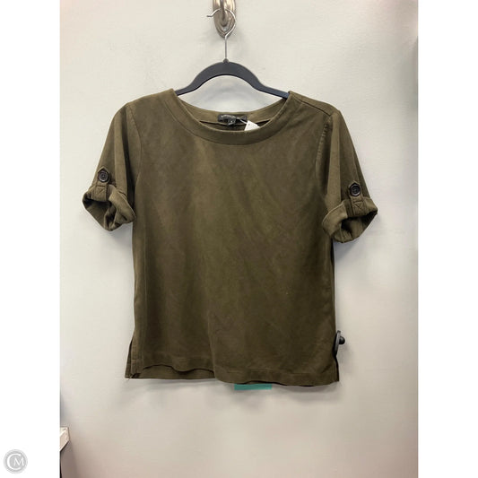 Top Short Sleeve By Banana Republic In Green, Size: S