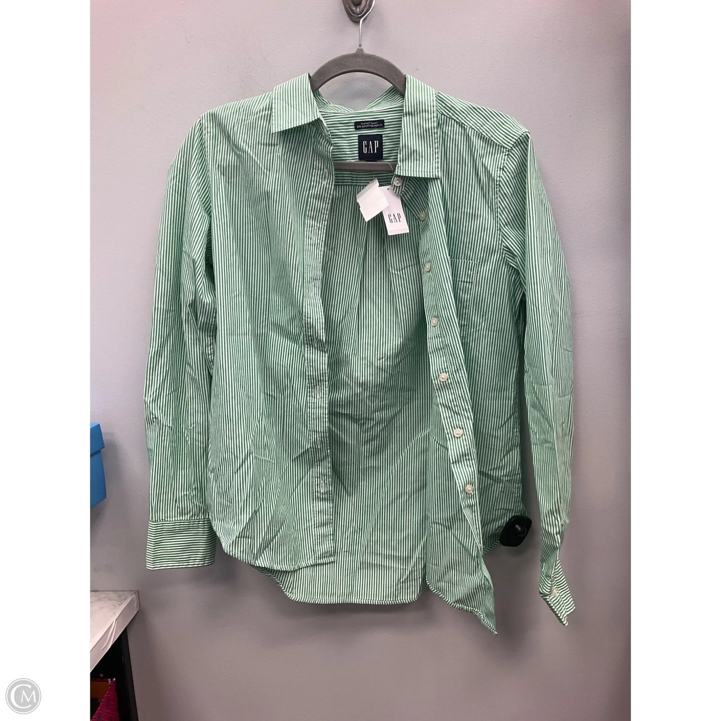 Top Long Sleeve By Gap In Striped Pattern, Size: Xs
