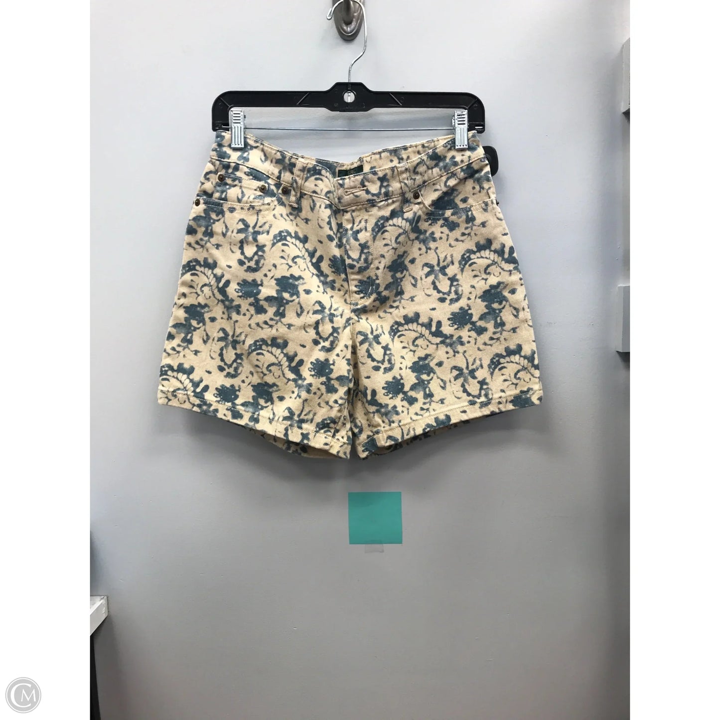 Shorts By Lauren By Ralph Lauren In Blue & Cream, Size: 8