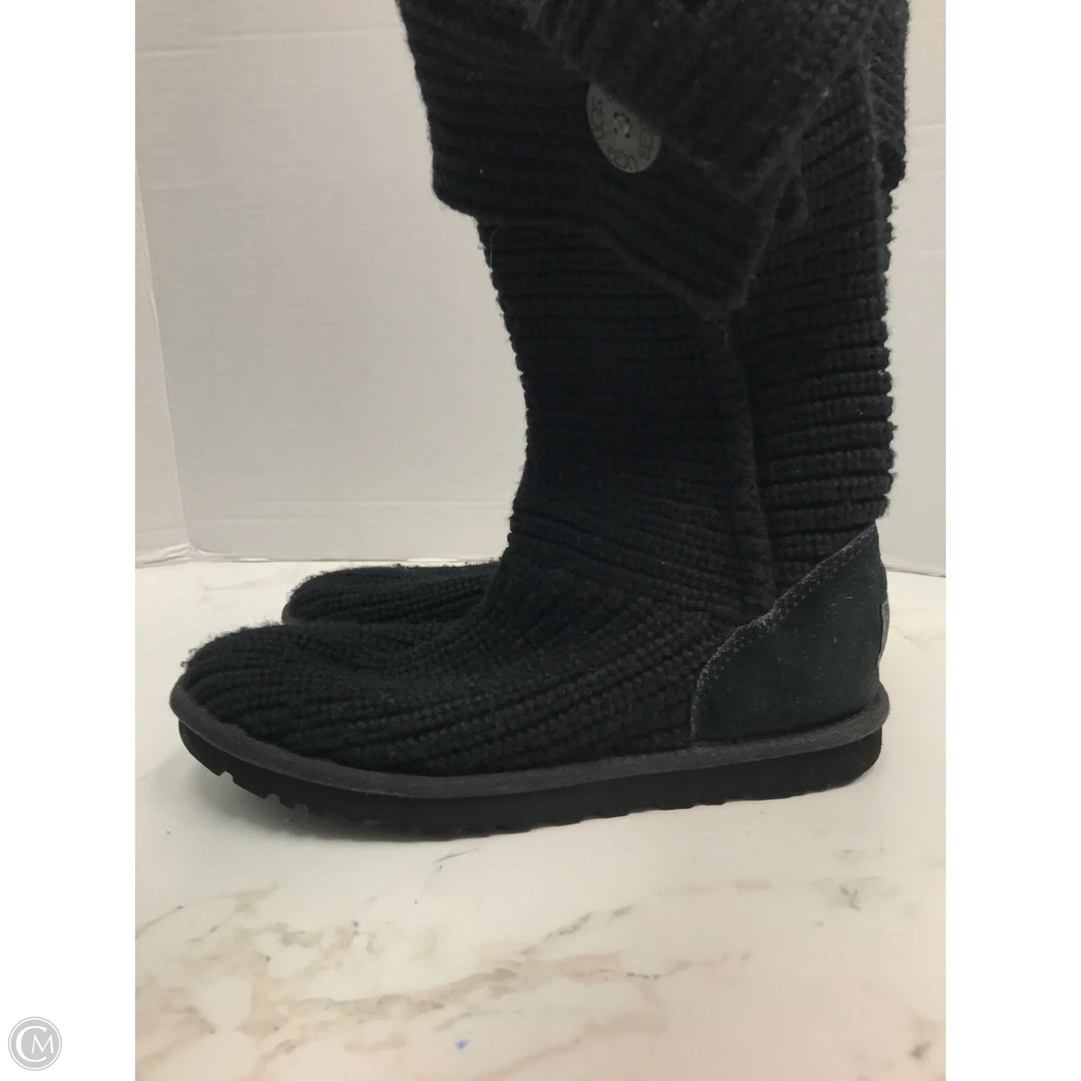 Boots Designer By Ugg In Black, Size: 9