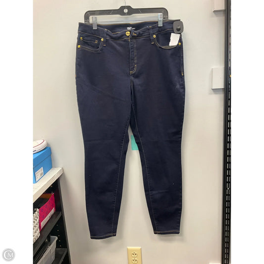 Jeans Skinny By Inc In Blue Denim, Size: 16