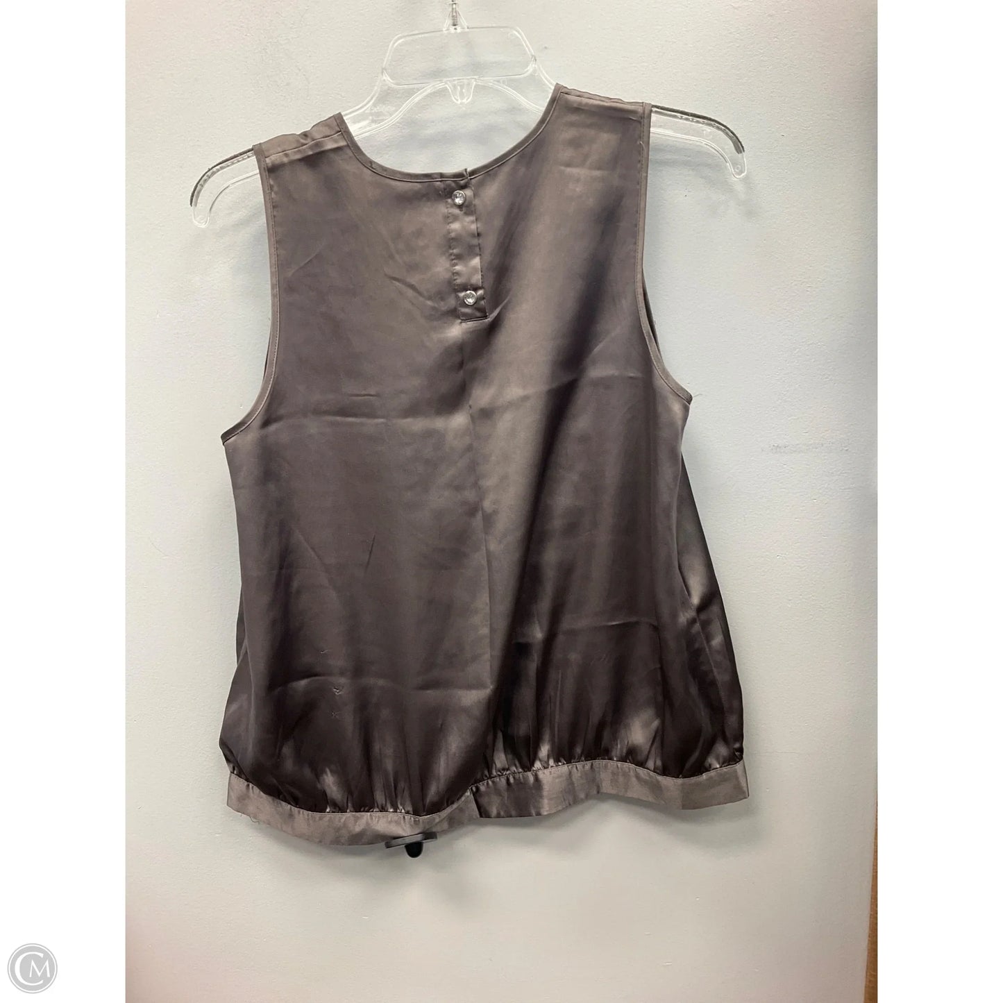 Top Sleeveless By Vertigo In Grey, Size: M