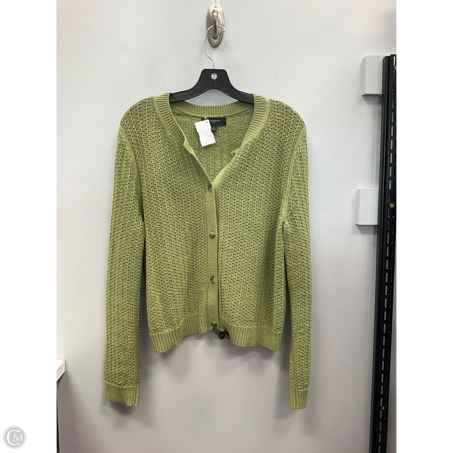 Sweater By Banana Republic In Green, Size: L