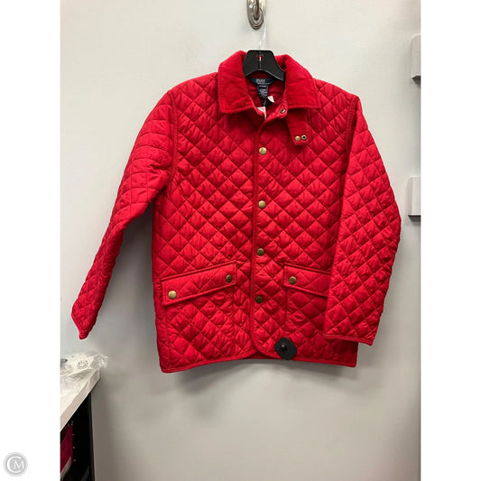 Jacket Puffer & Quilted By Polo Ralph Lauren In Red, Size: 12