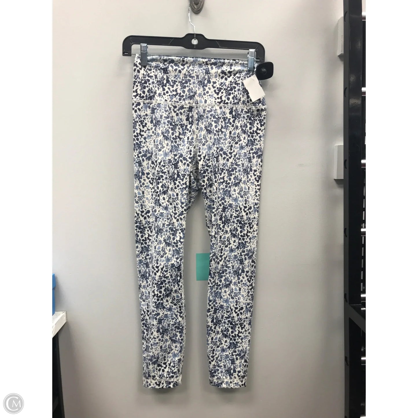 Athletic Leggings By Balance Collection In Blue & White, Size: M