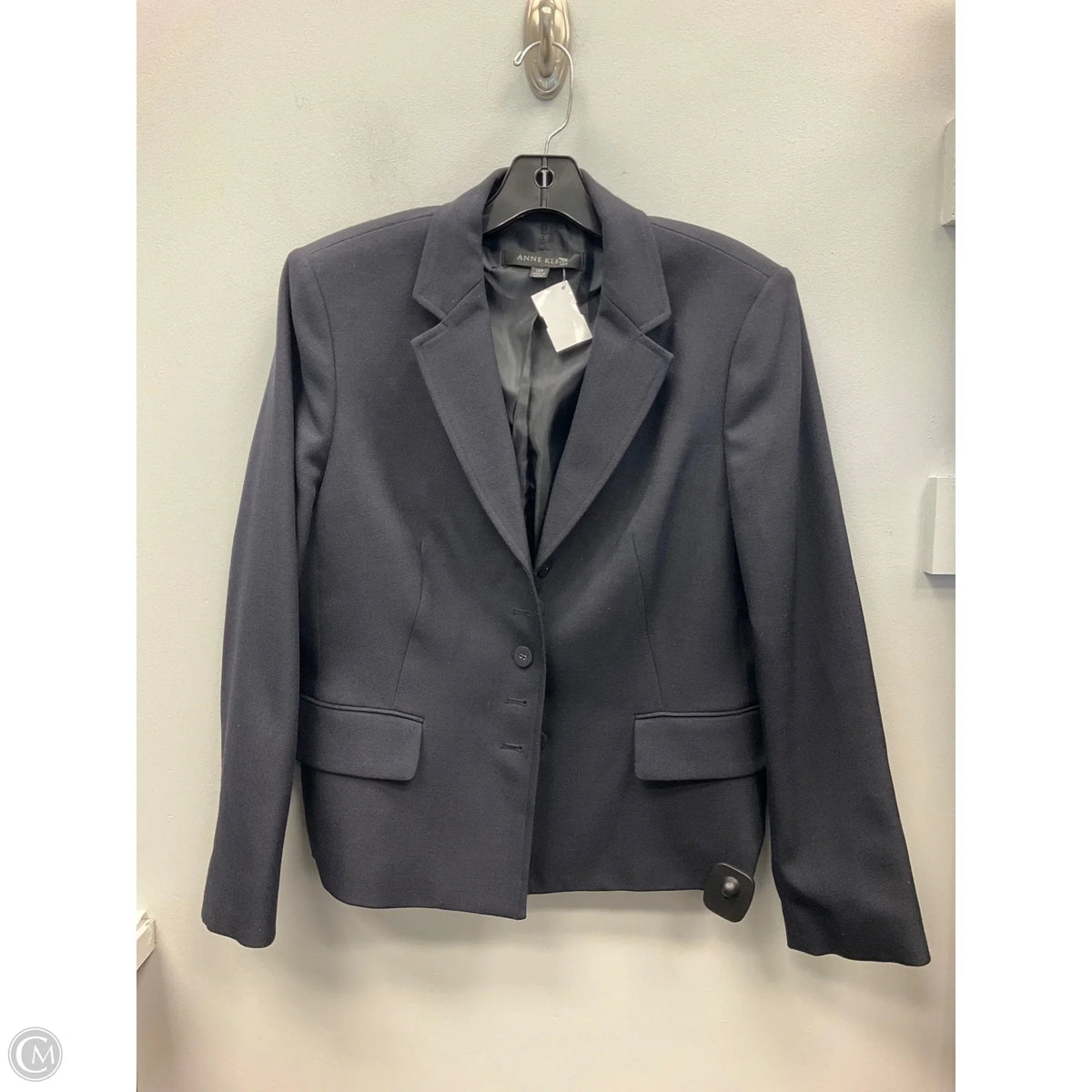 Blazer By Anne Klein In Navy, Size: 12p