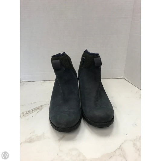 Boots Ankle Heels By Merrell In Navy, Size: 9.5