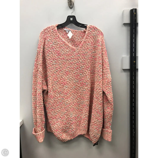 Sweater By White Birch In Pink, Size: Xl