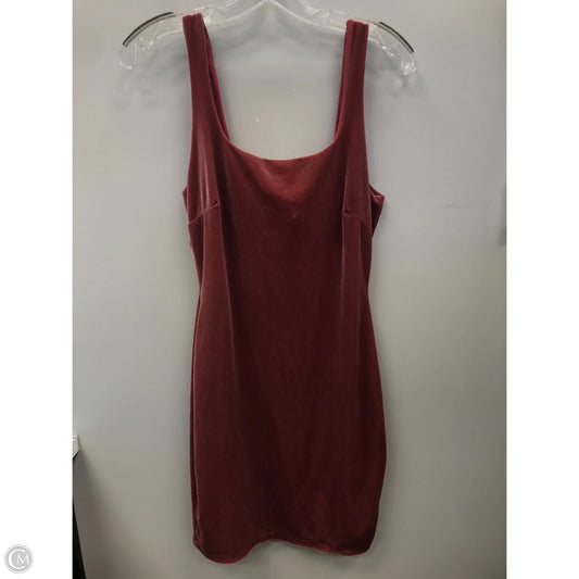 Dress Casual Short By Fashion Nova In Mauve, Size: M