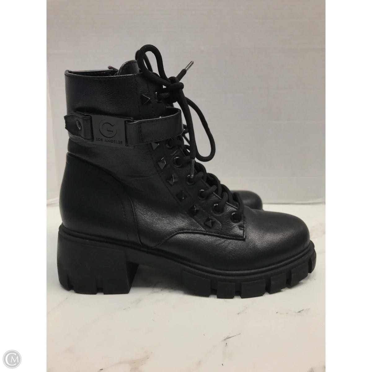 Boots Combat By Guess In Black, Size: 6