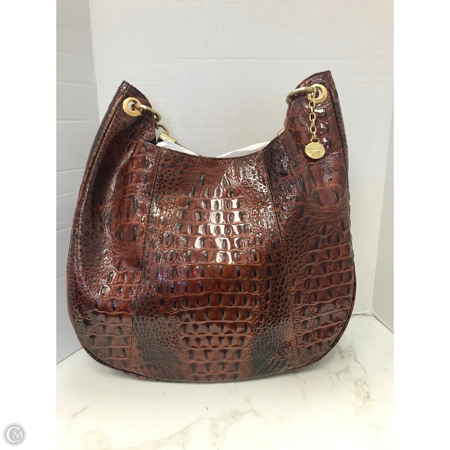Handbag Designer By Brahmin, Size: Large
