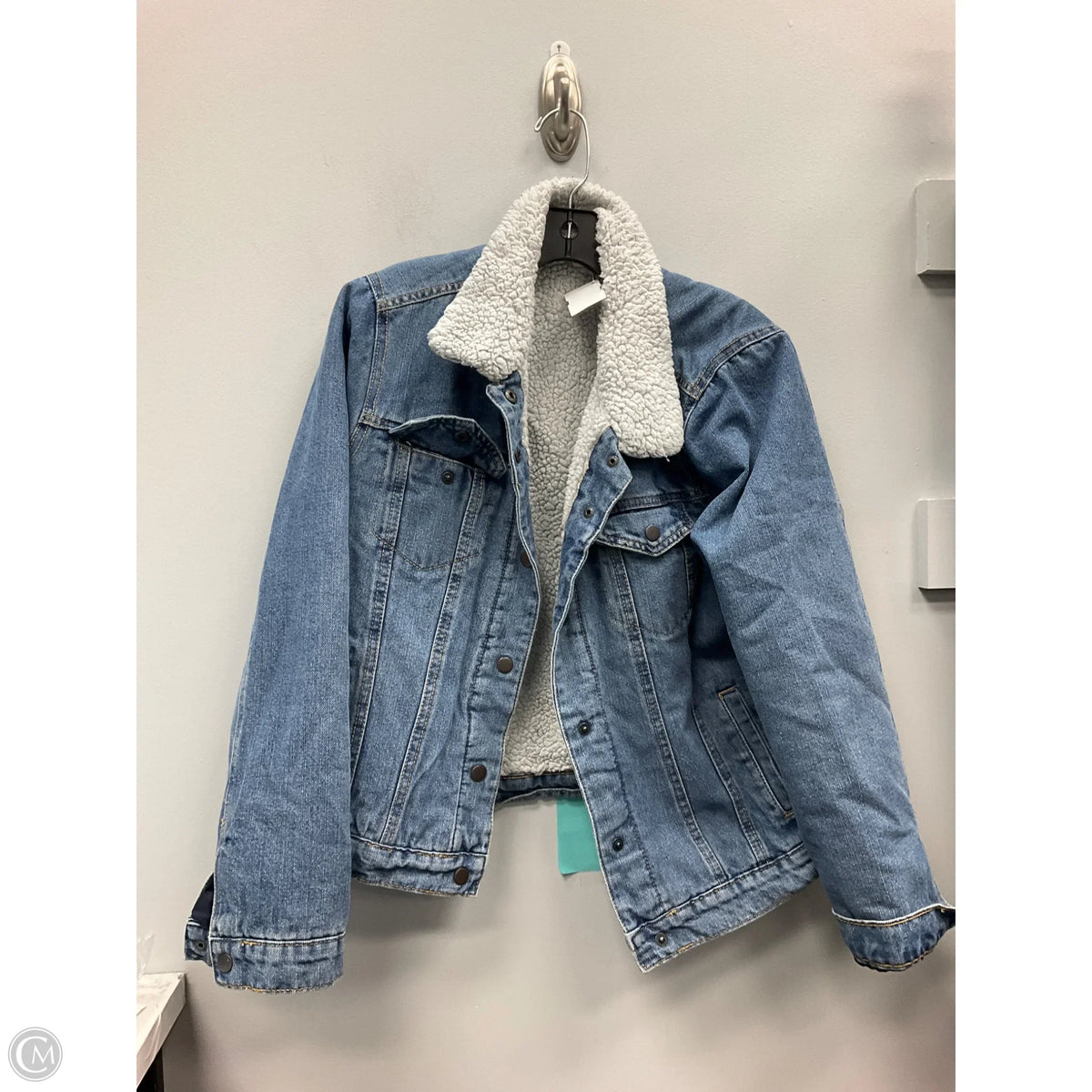 Jacket Denim By Highway In Blue Denim, Size: L