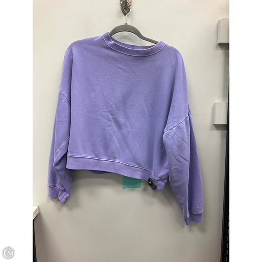 Sweatshirt Crewneck By Gap In Purple, Size: M
