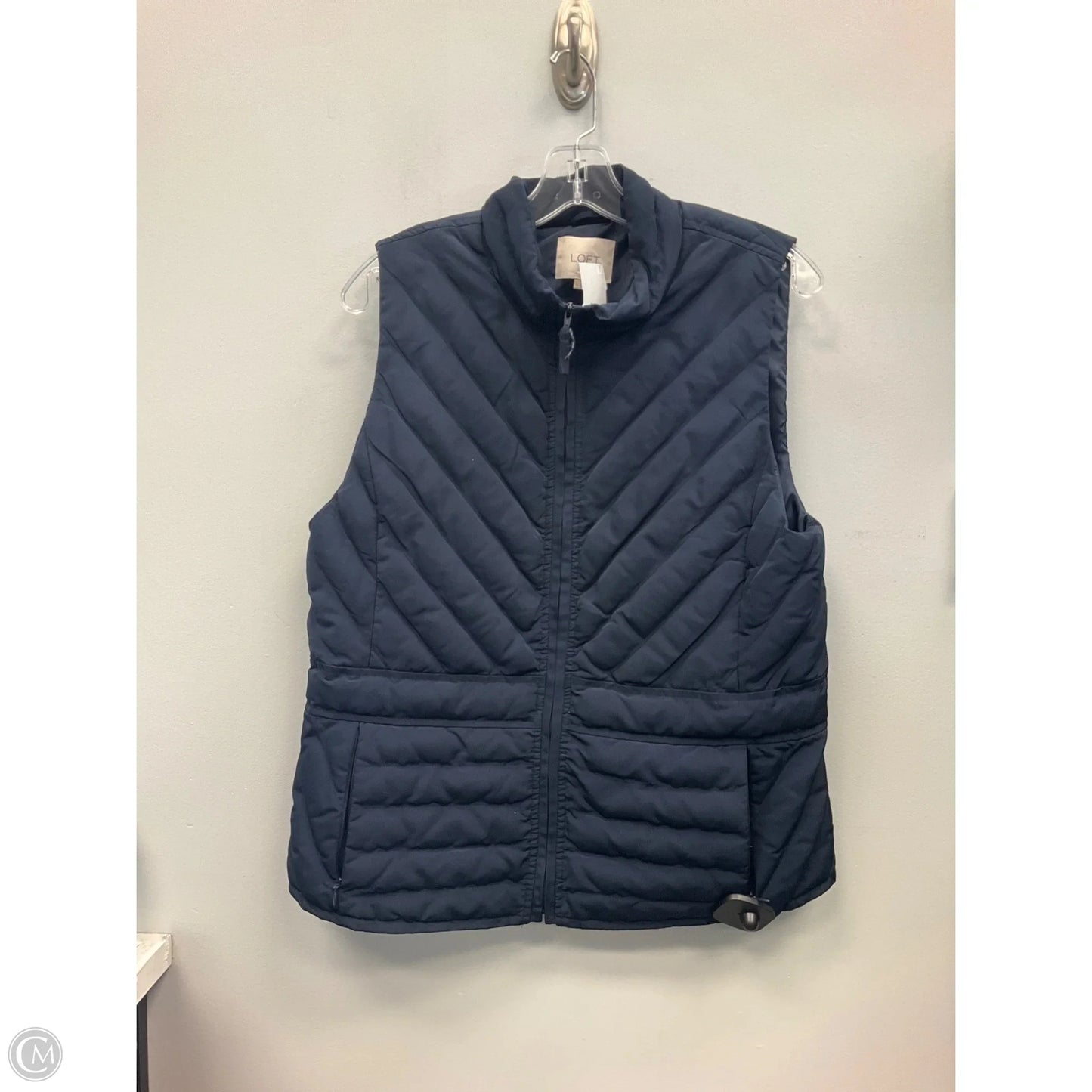 Vest Puffer & Quilted By Loft In Navy, Size: M