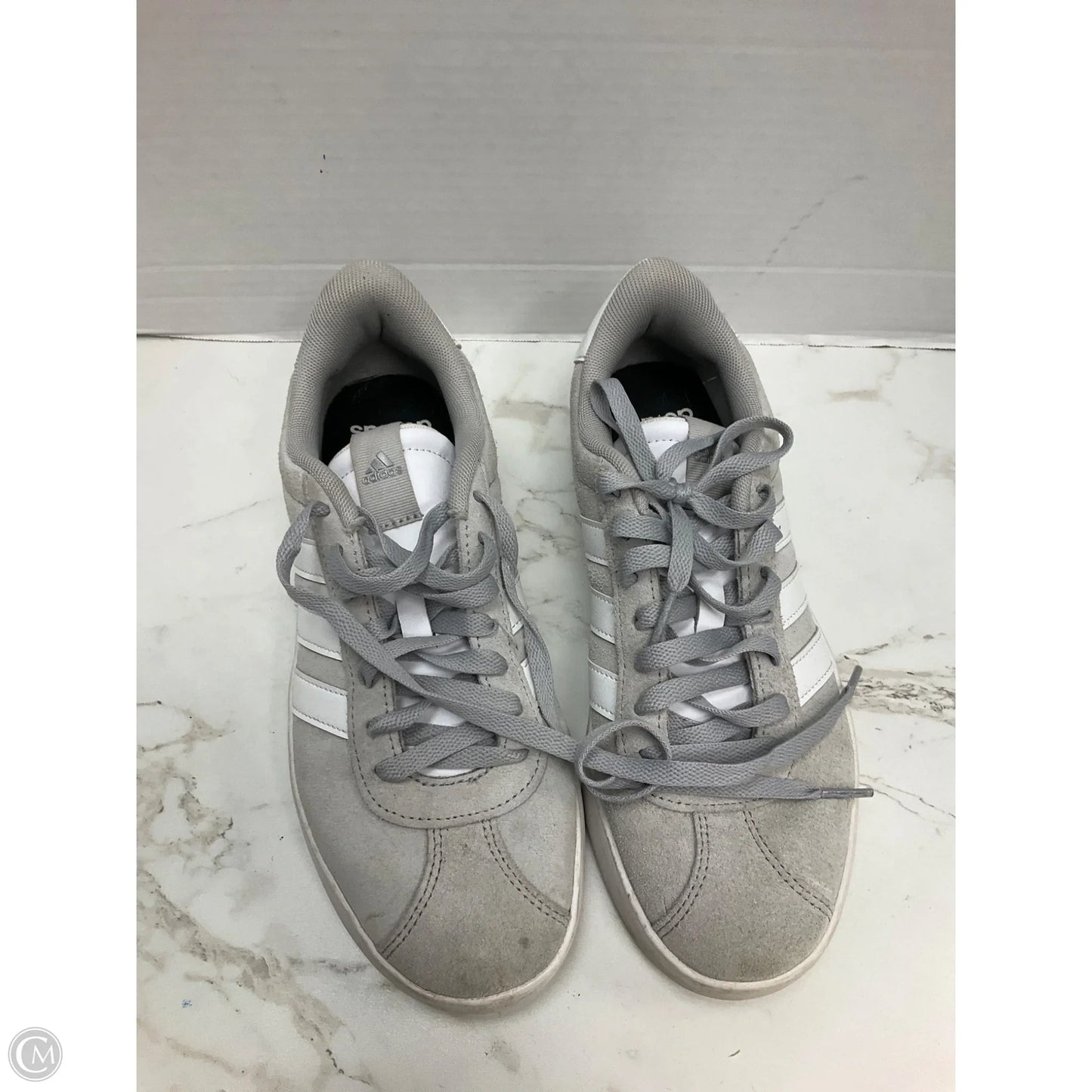 Shoes Sneakers By Adidas In Grey, Size: 7.5