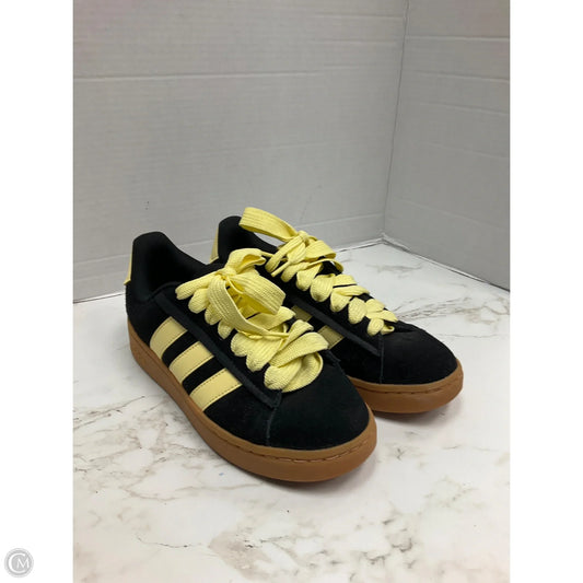 Shoes Sneakers By Adidas In Black & Yellow, Size: 7.5