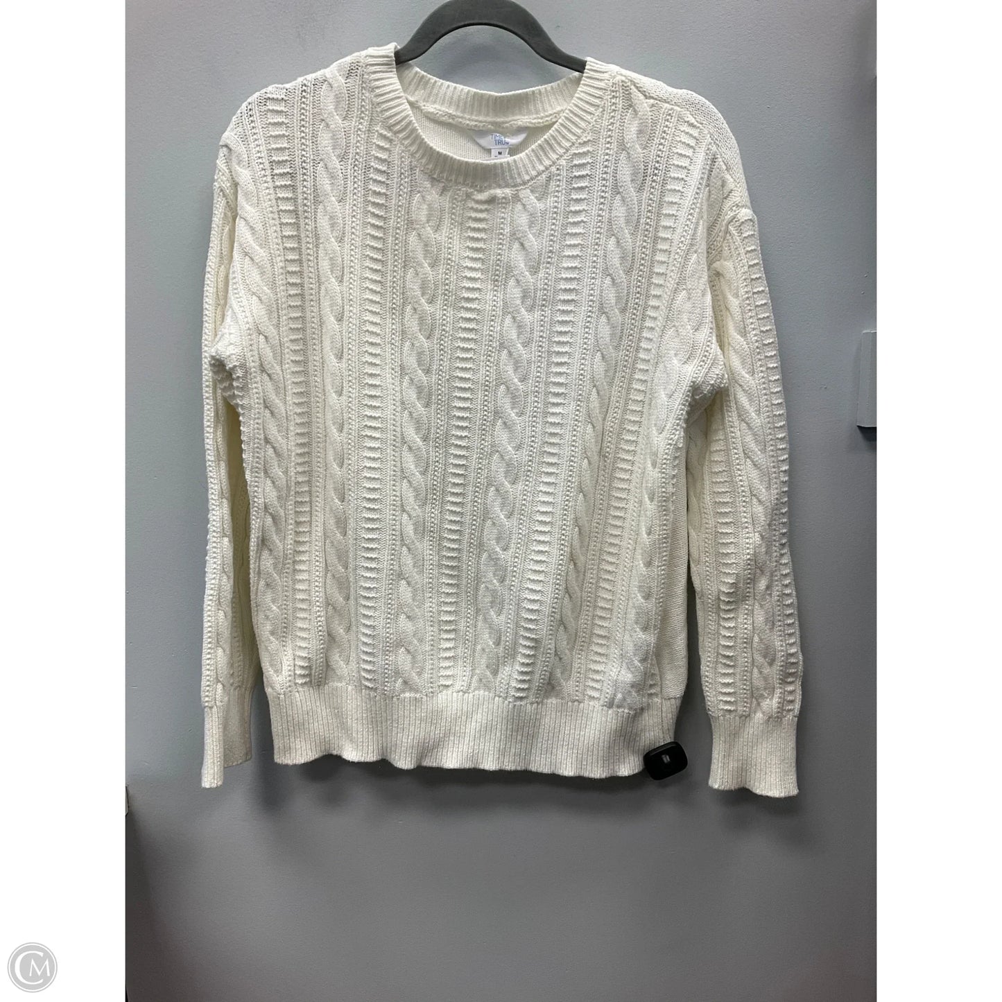 Sweater By Time And Tru In Cream, Size: M