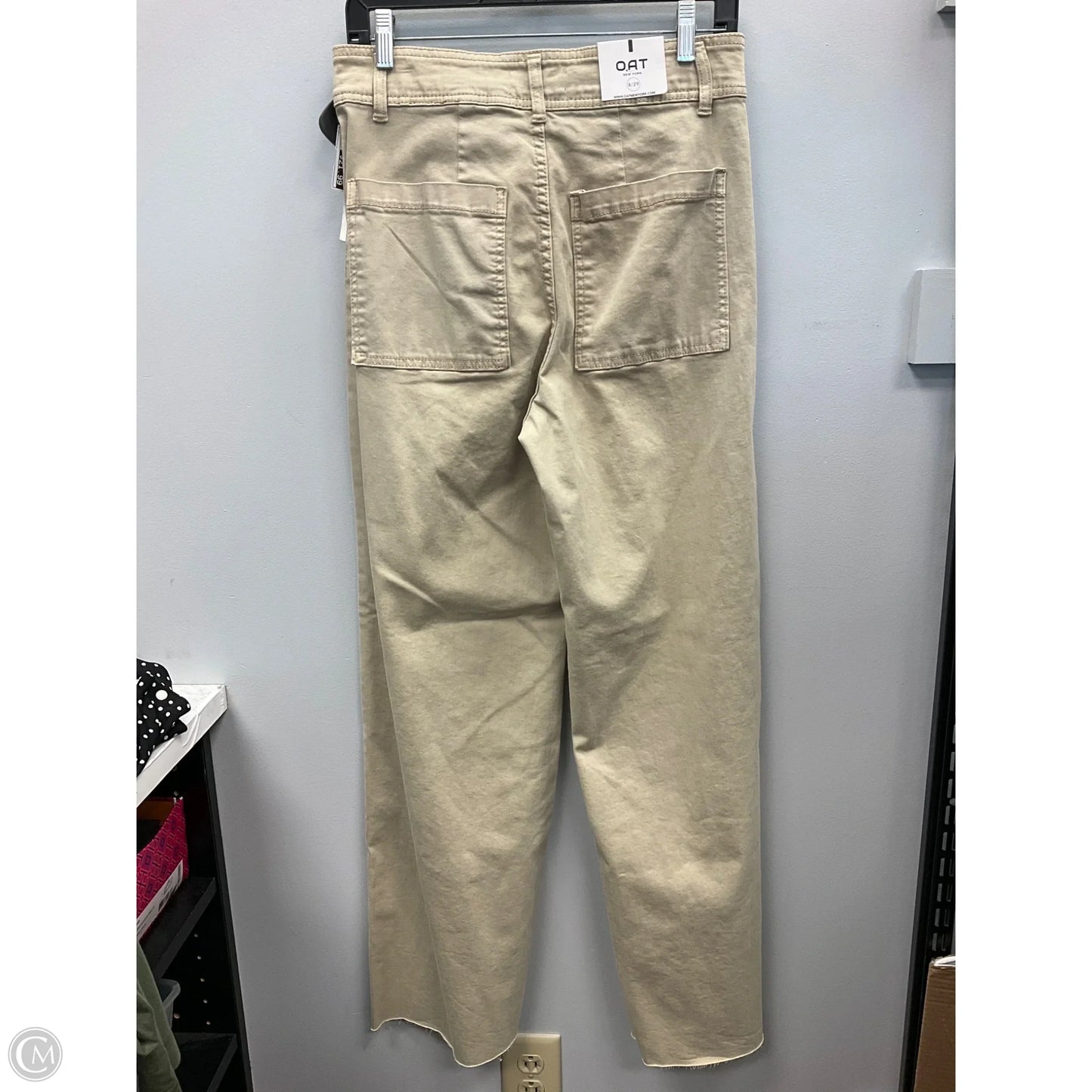 Jeans Wide Leg By Oat In Cream Denim, Size: 8