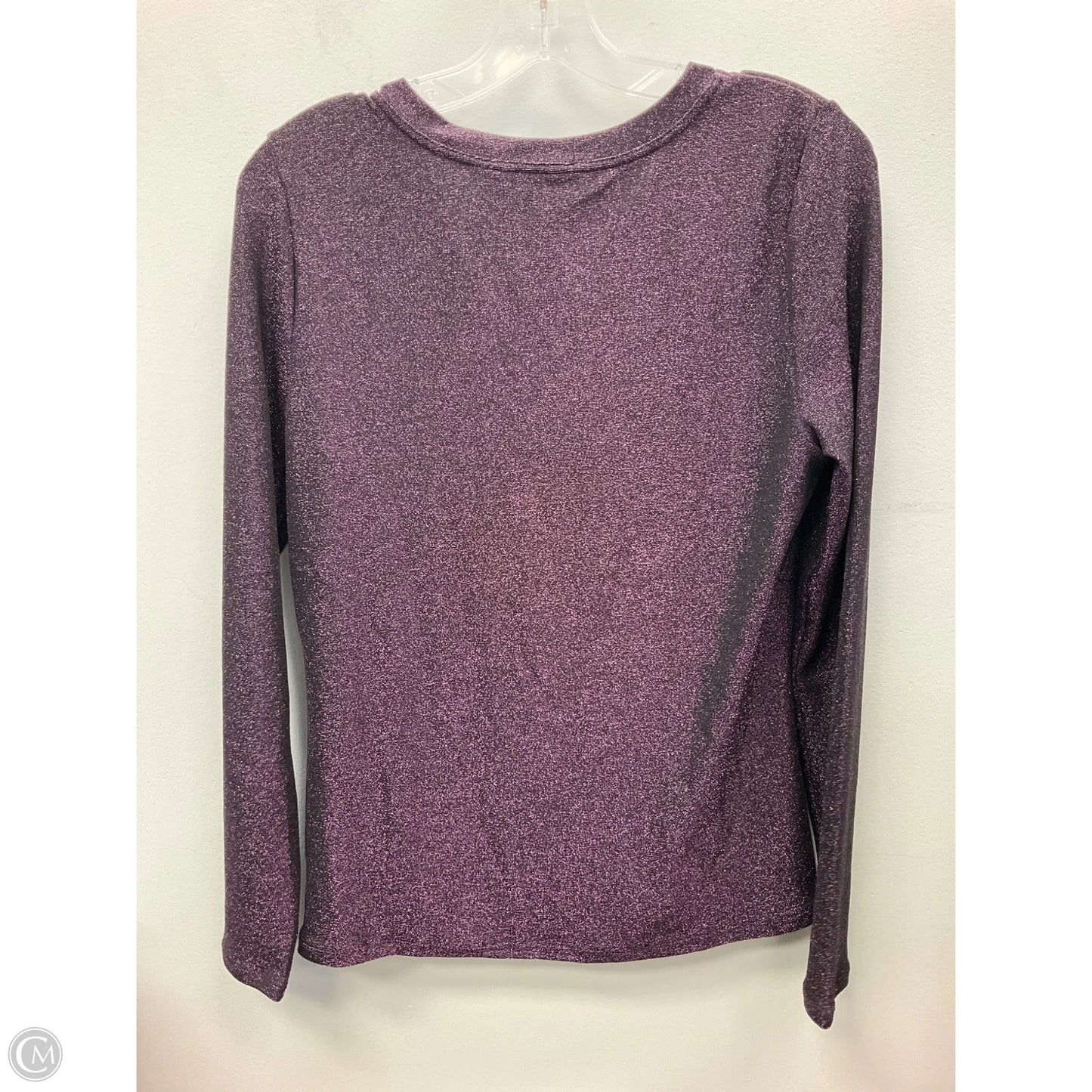 Top Long Sleeve By White House Black Market In Purple, Size: M