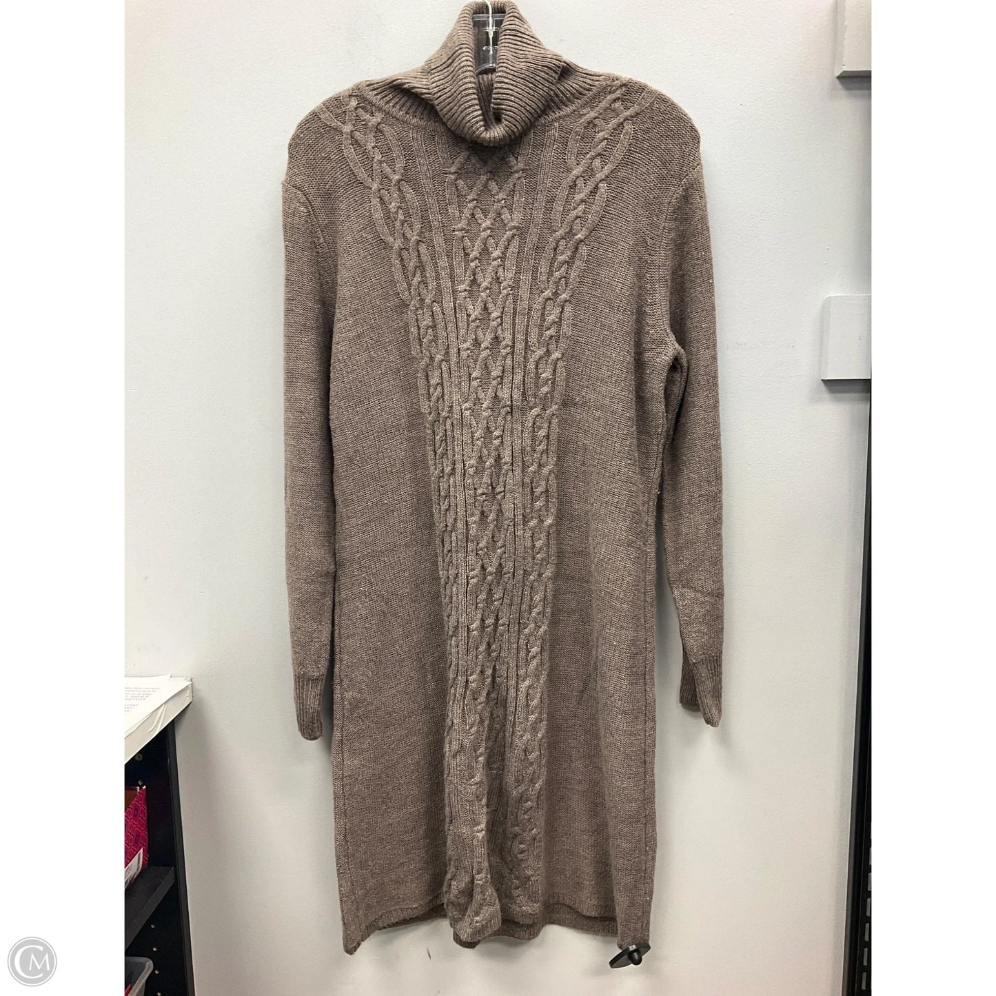 Dress Sweater By Apt 9 In Brown, Size: L