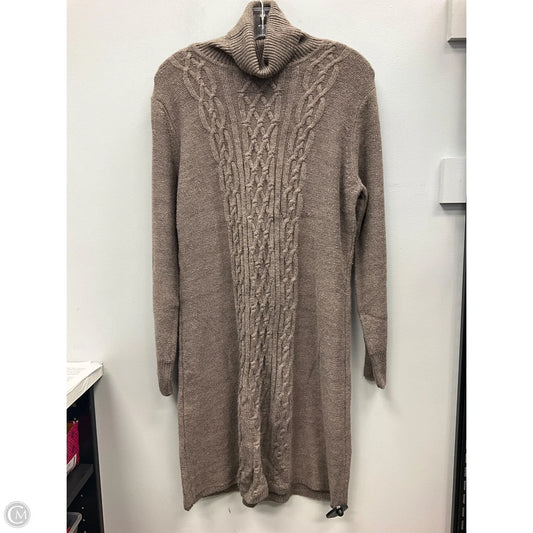Dress Sweater By Apt 9 In Brown, Size: L