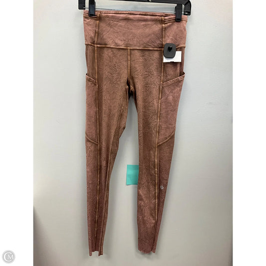 Athletic Leggings By Lululemon In Brown Denim, Size: 6