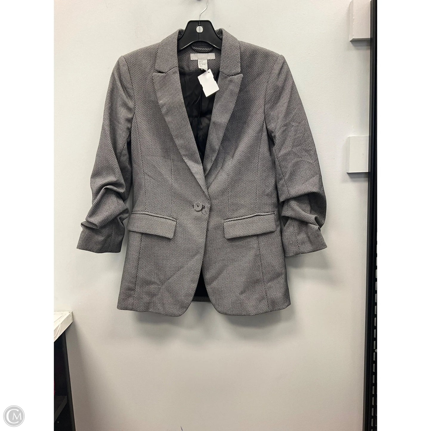 Blazer By H&m In Black & White, Size: 2