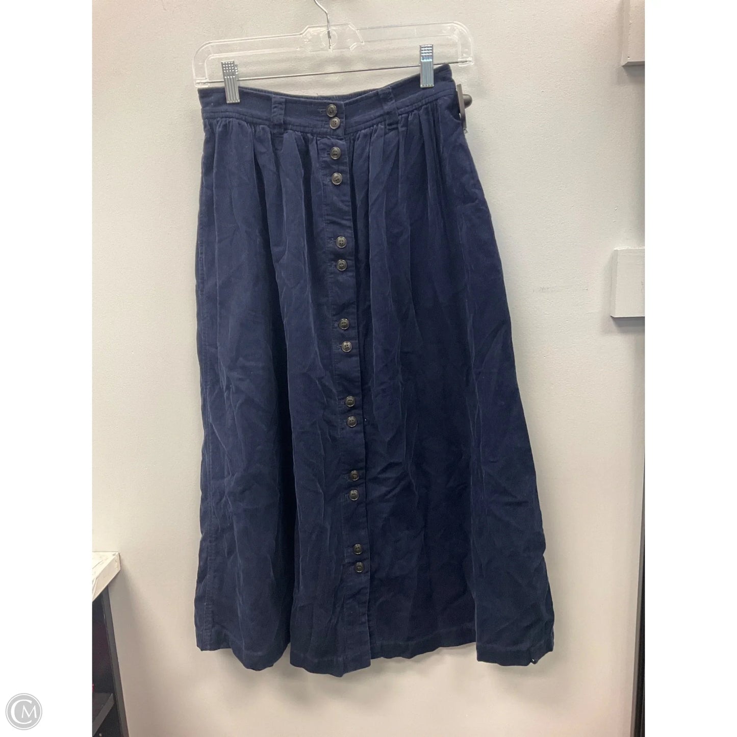 Skirt Midi By Madewell In Navy, Size: Xs
