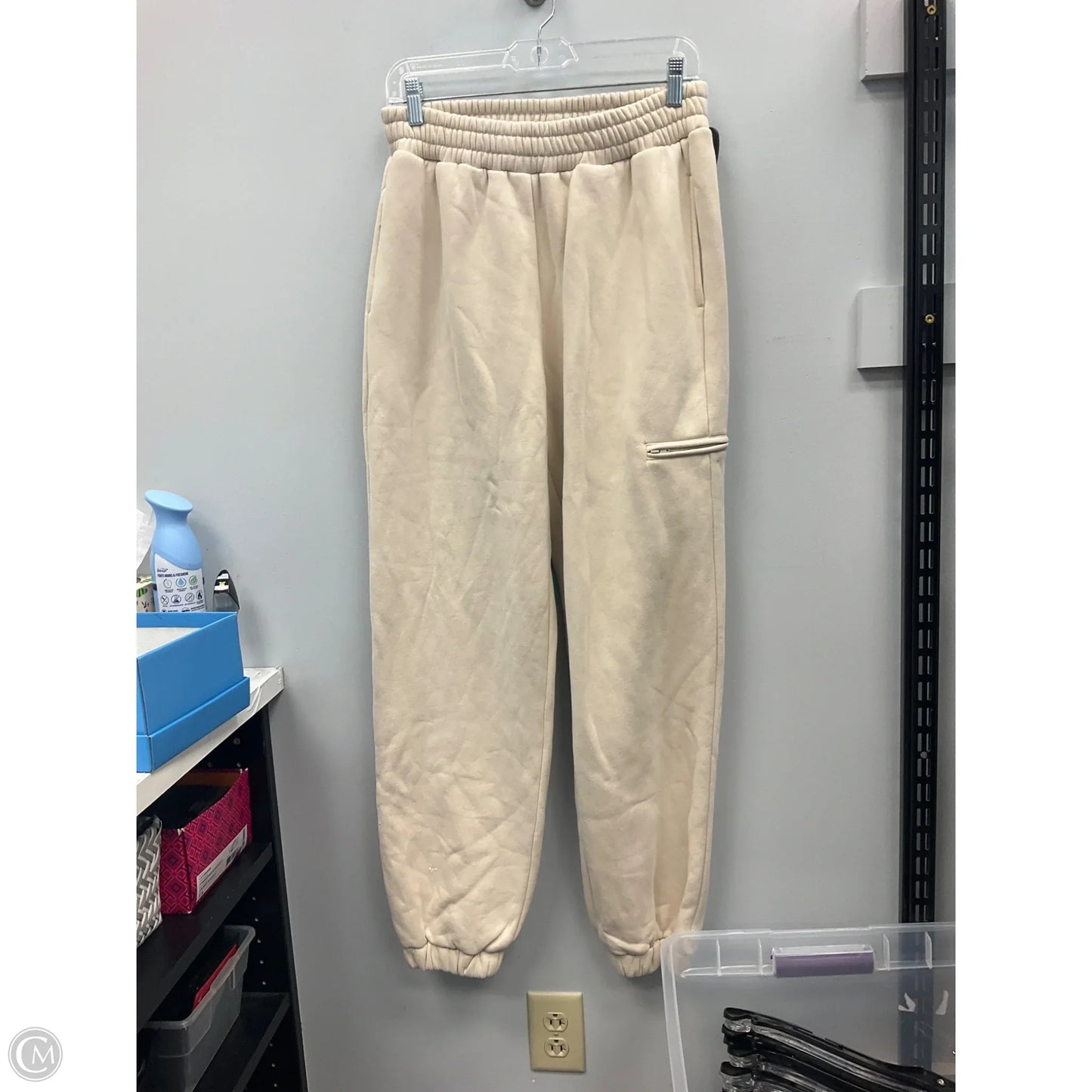 Pants Lounge By Comfrt In Cream, Size: M