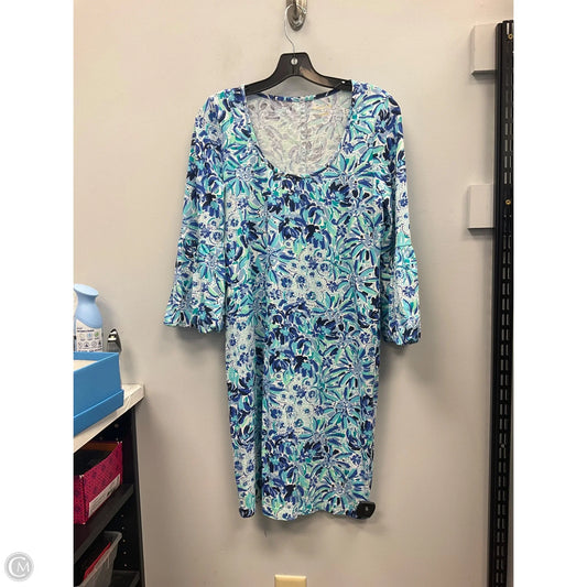 Dress Designer By Lilly Pulitzer In Blue & White, Size: S