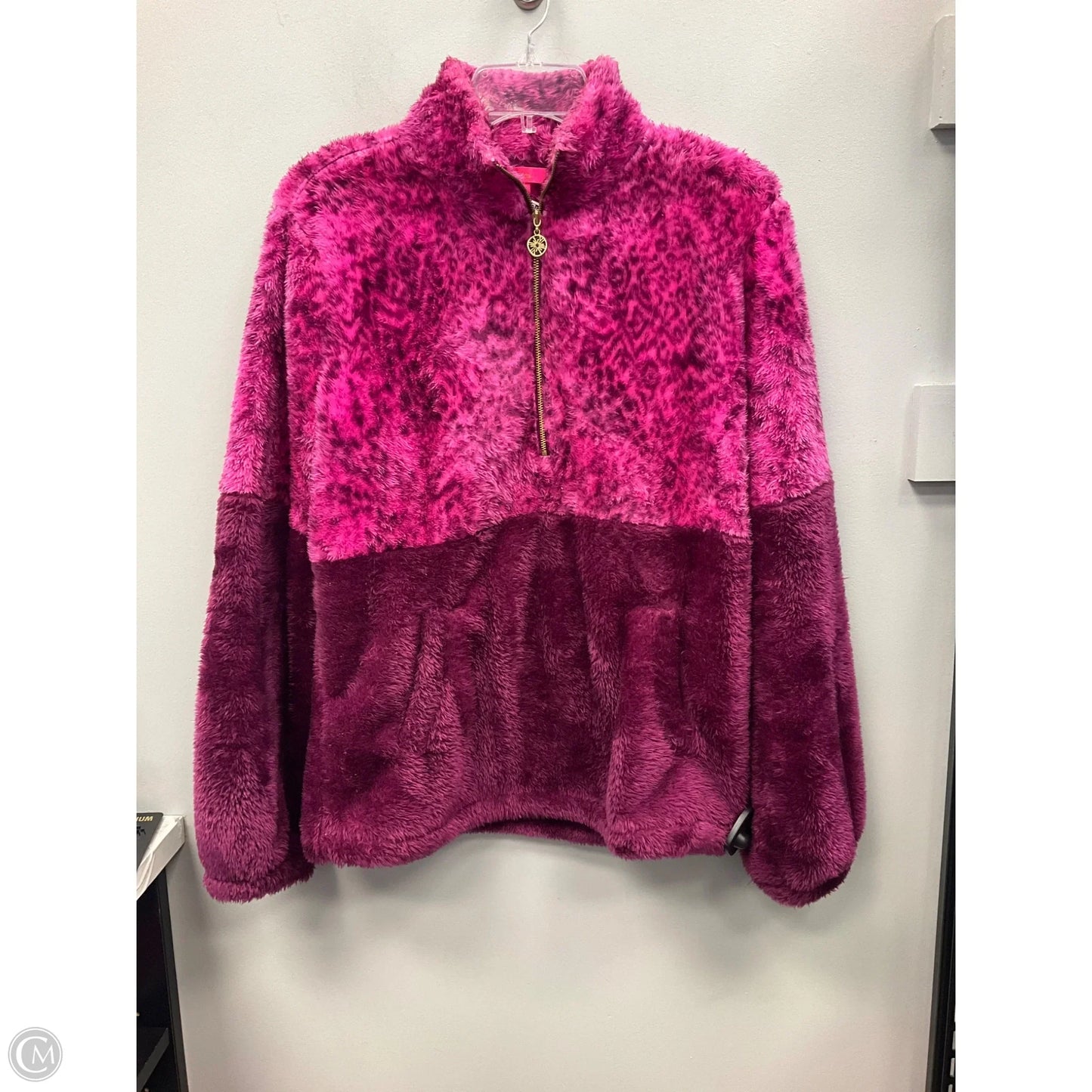 Sweater Designer By Lilly Pulitzer In Pink & Purple, Size: M