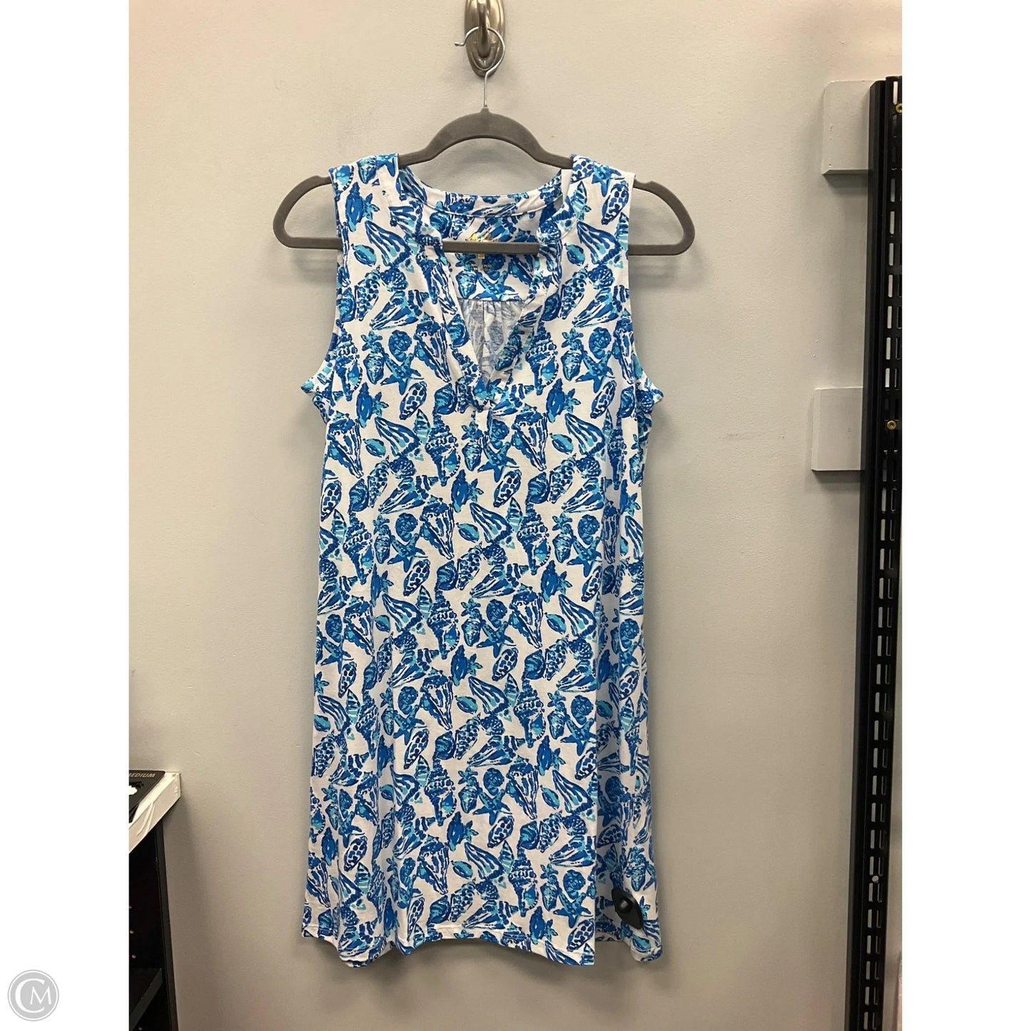 Dress Designer By Lilly Pulitzer In Blue & White, Size: S