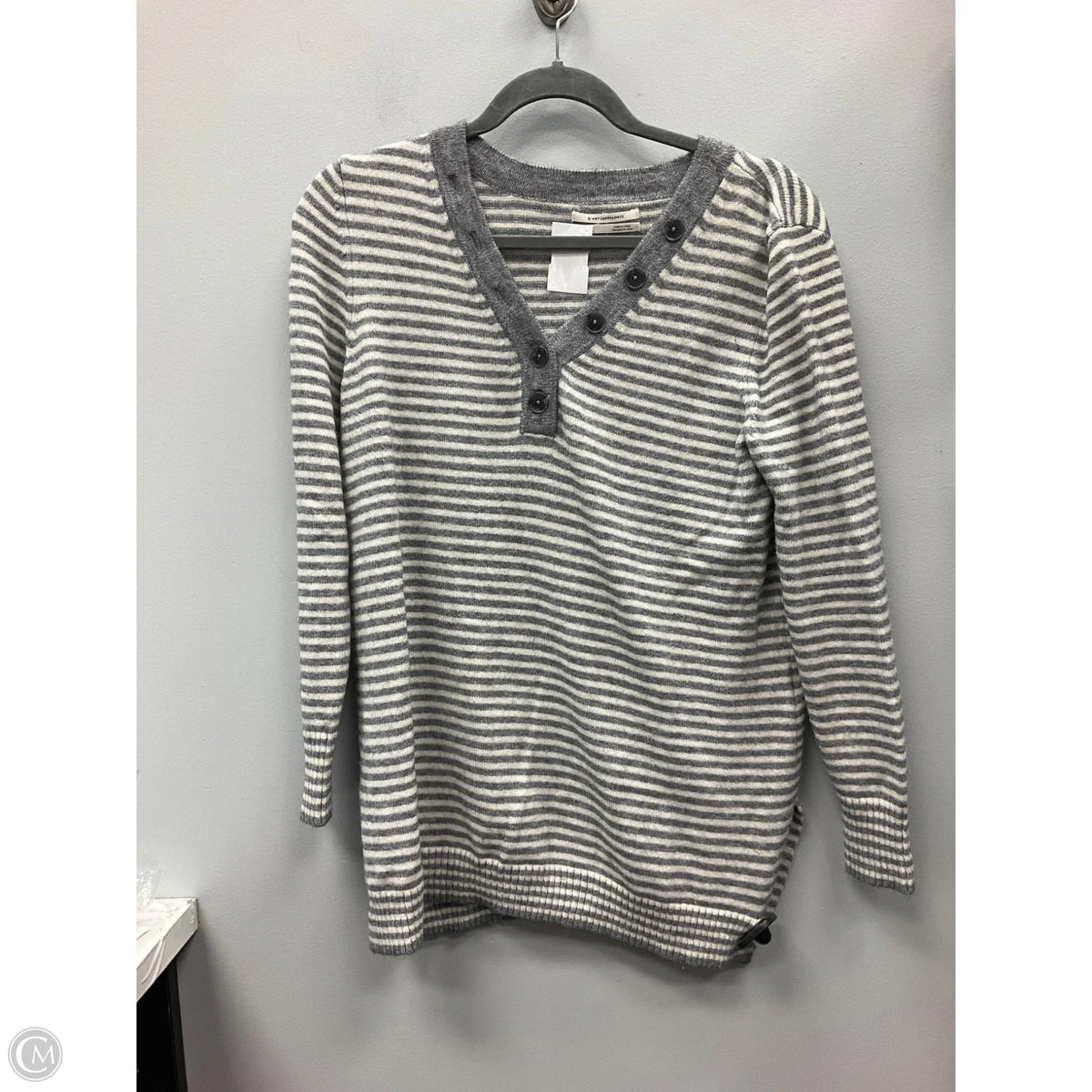 Sweater By Anthropologie In Striped Pattern, Size: S