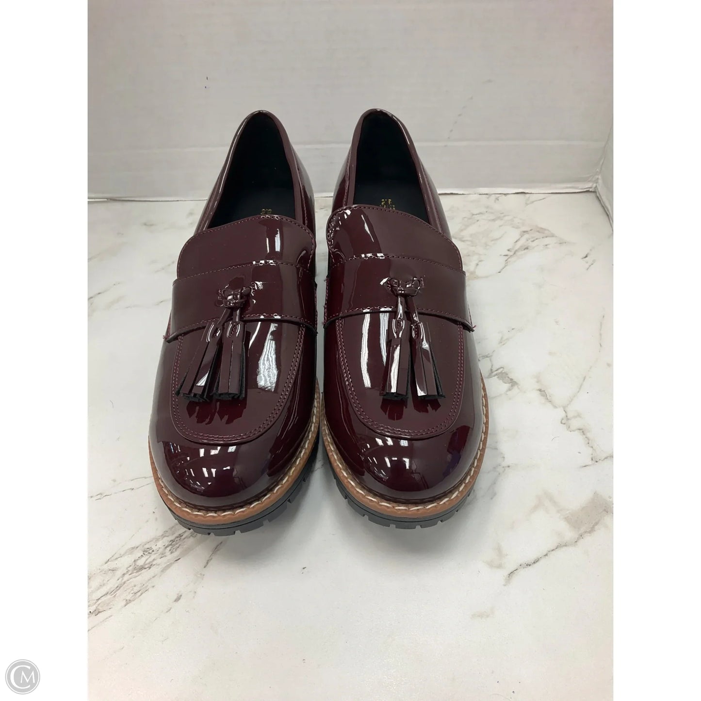 Shoes Heels Block By Dream Pairs In Maroon, Size: 8.5