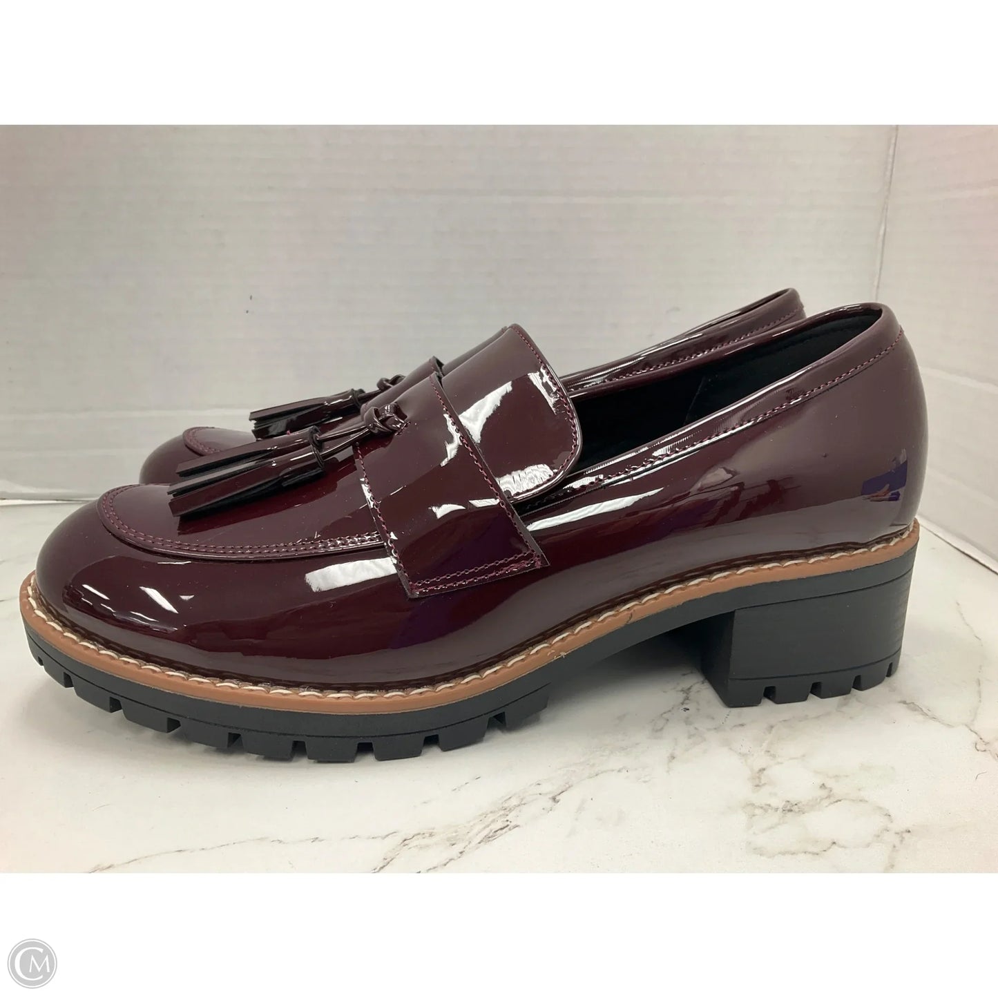 Shoes Heels Block By Dream Pairs In Maroon, Size: 8.5