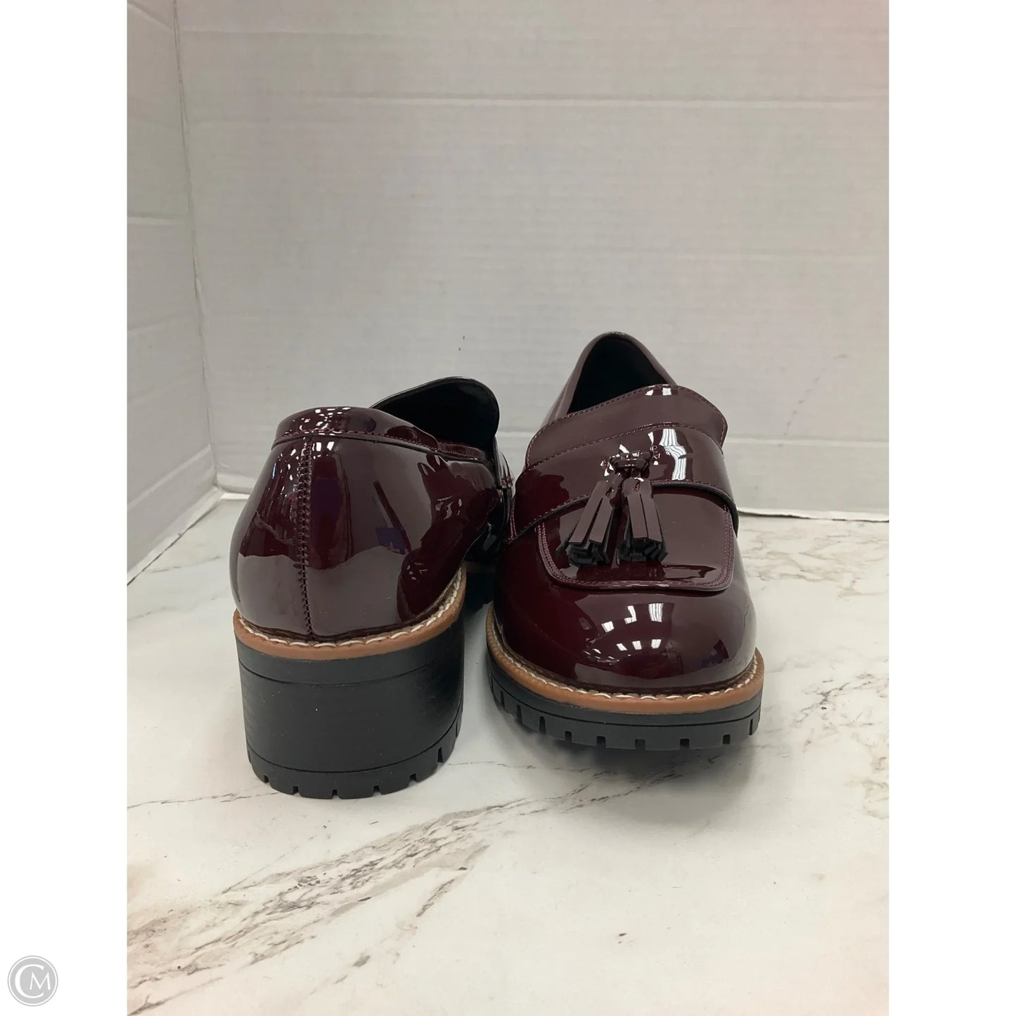 Shoes Heels Block By Dream Pairs In Maroon, Size: 8.5