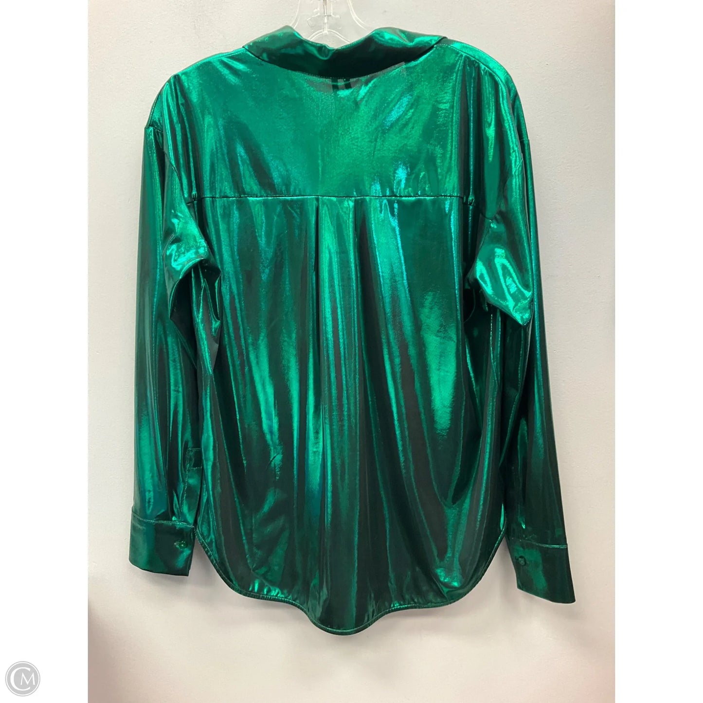 Top Long Sleeve By Anthropologie In Green, Size: S