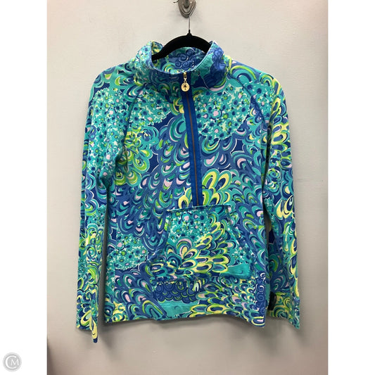 Sweatshirt Designer By Lilly Pulitzer In Blue & Green, Size: Xs