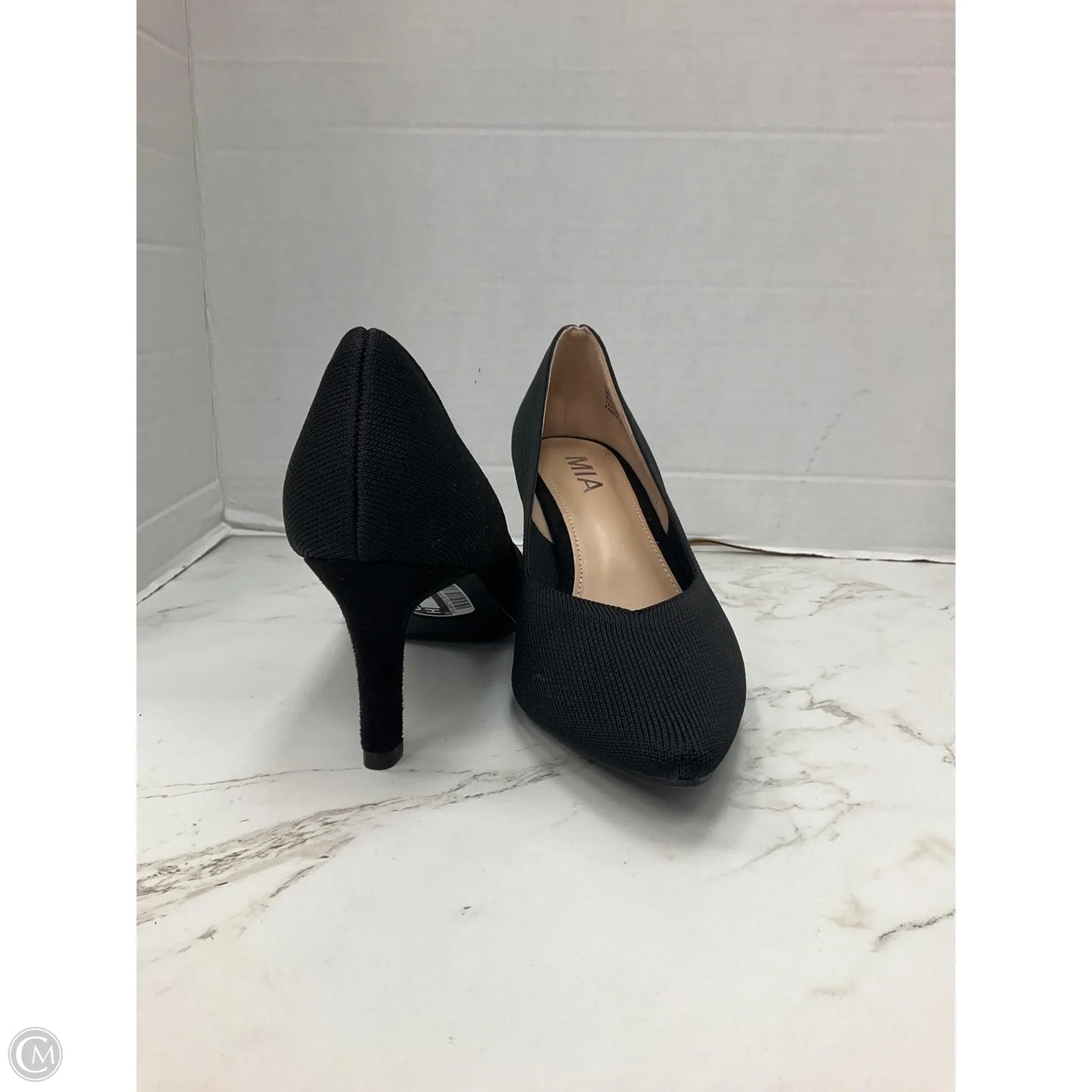 Shoes Heels Kitten By Mia In Black, Size: 6.5