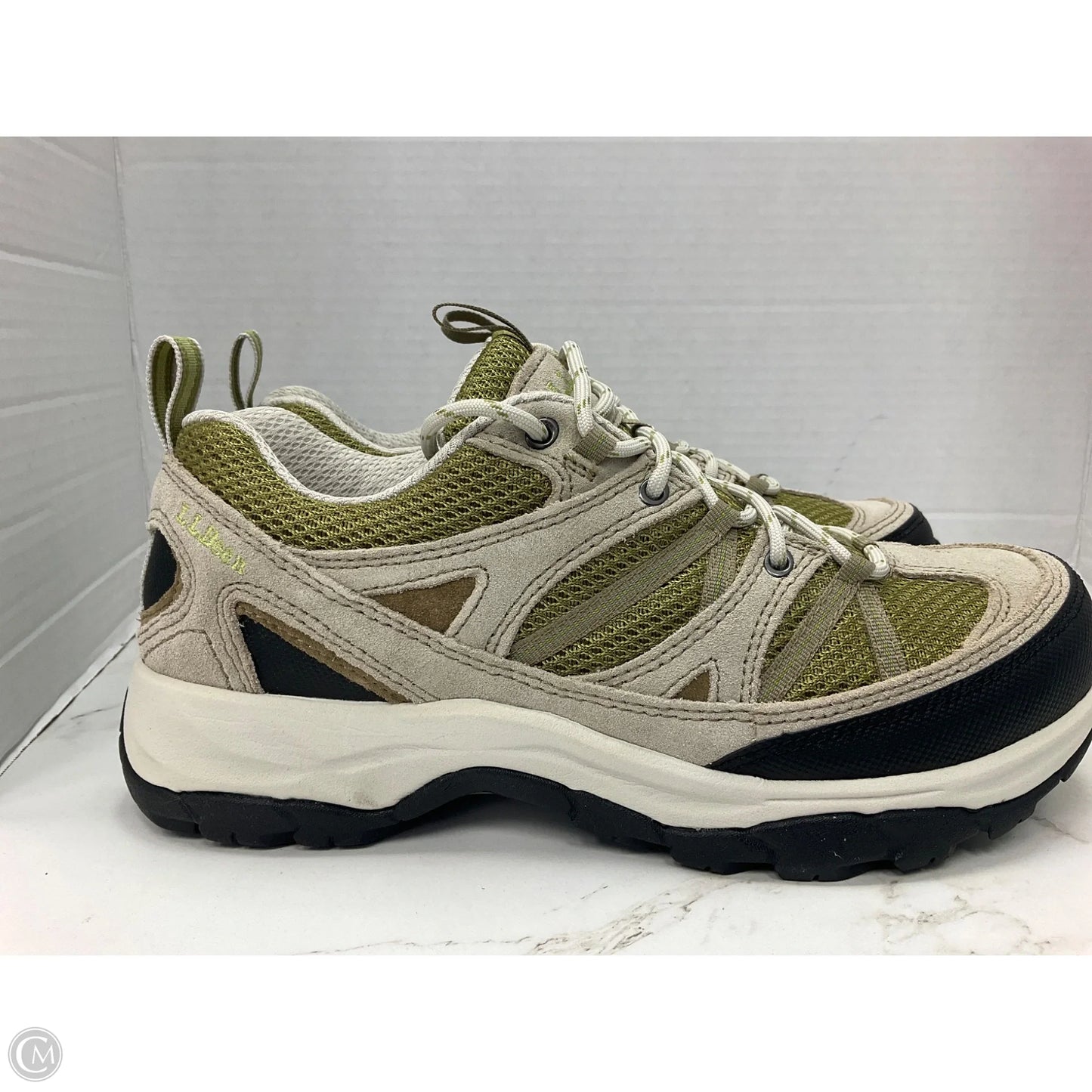 Shoes Sneakers By L.l. Bean In Green & Grey, Size: 10