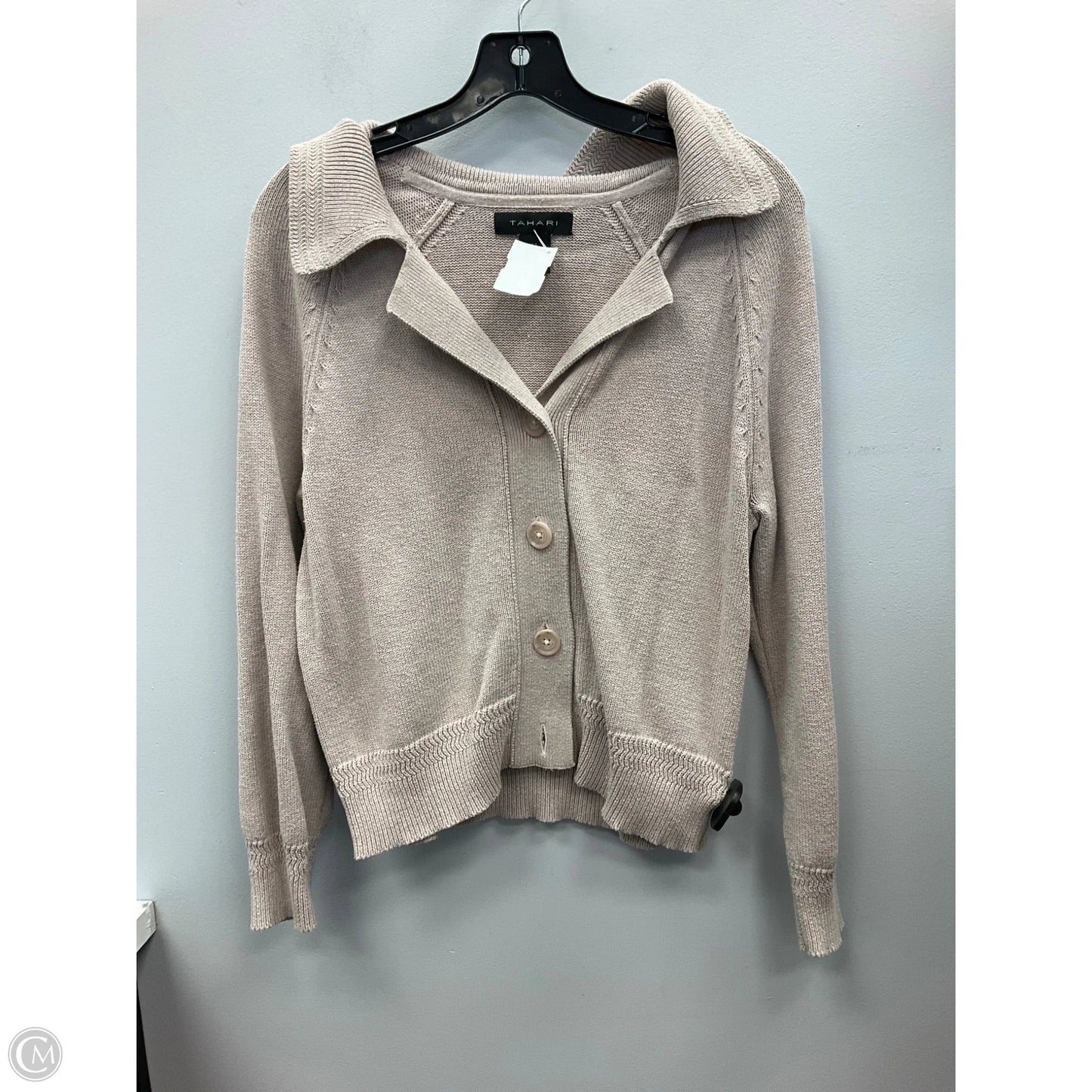 Sweater By Tahari In Taupe, Size: S