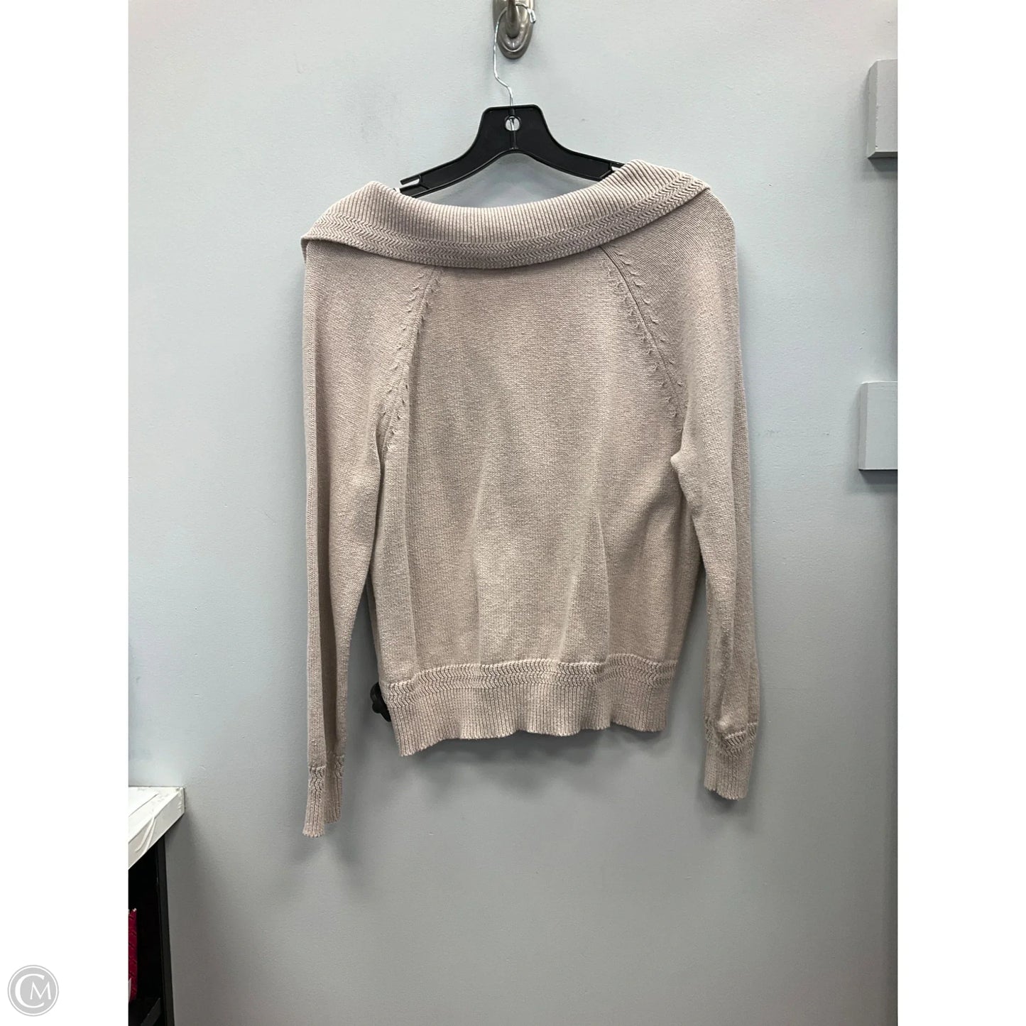 Sweater By Tahari In Taupe, Size: S