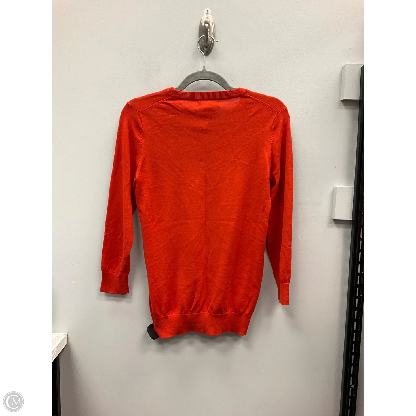 Top Long Sleeve By Banana Republic In Orange, Size: S