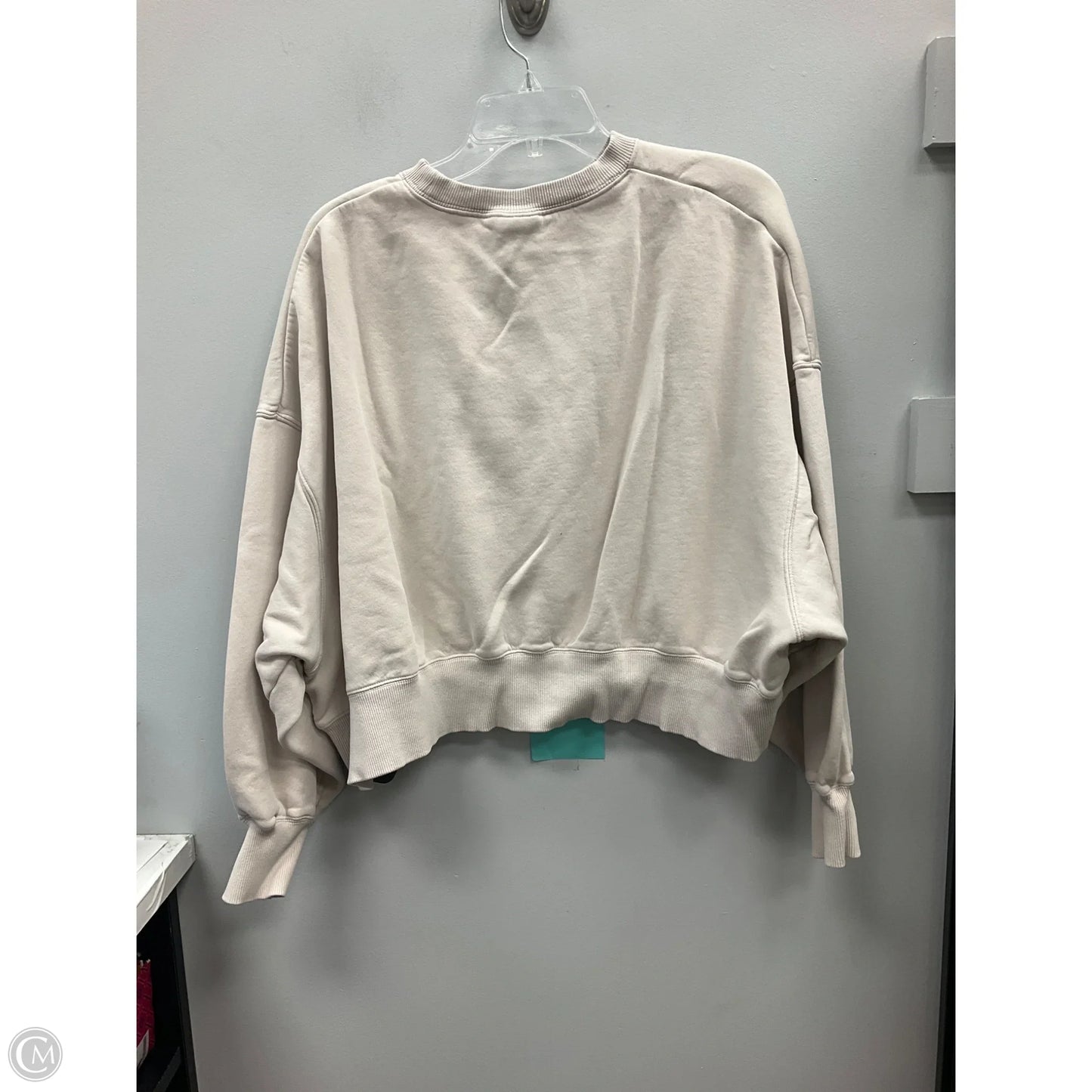 Sweatshirt Crewneck By Nike Apparel In Cream, Size: M
