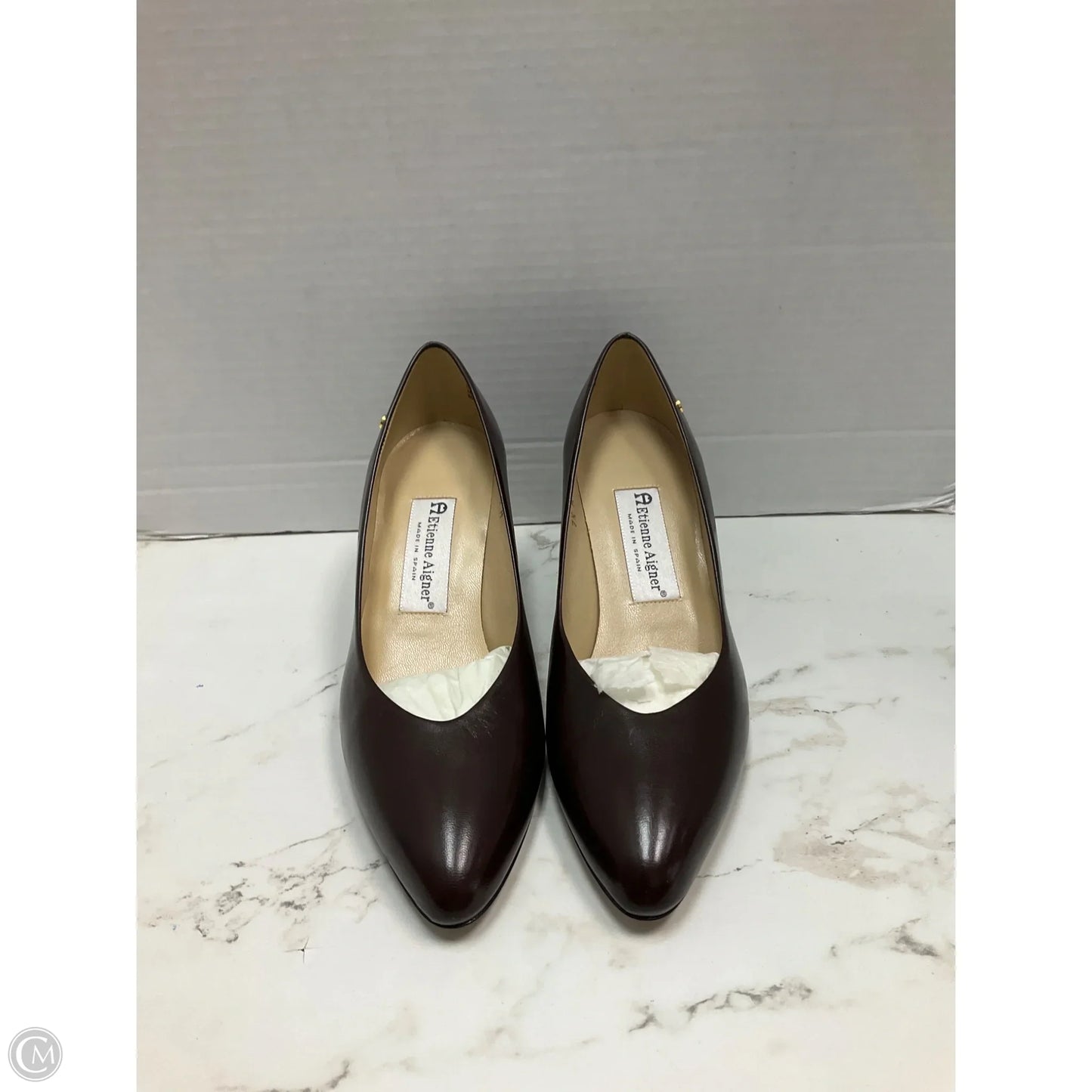 Shoes Heels Kitten By Etienne Aigner In Brown, Size: 7.5