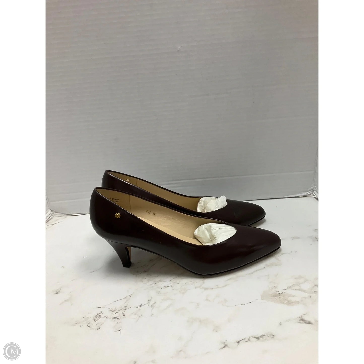 Shoes Heels Kitten By Etienne Aigner In Brown, Size: 7.5