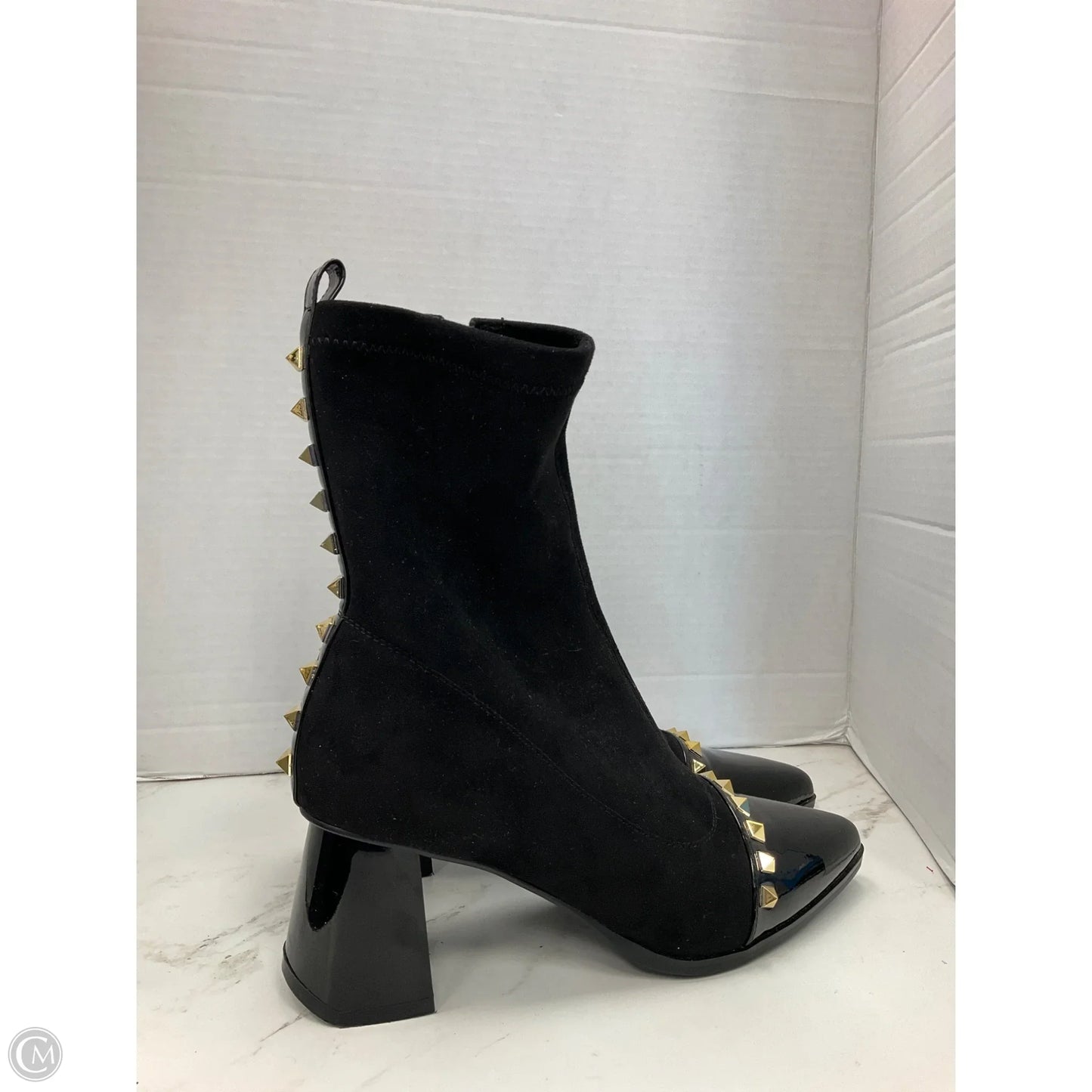 Boots Ankle Heels By Cmc In Black, Size: 8
